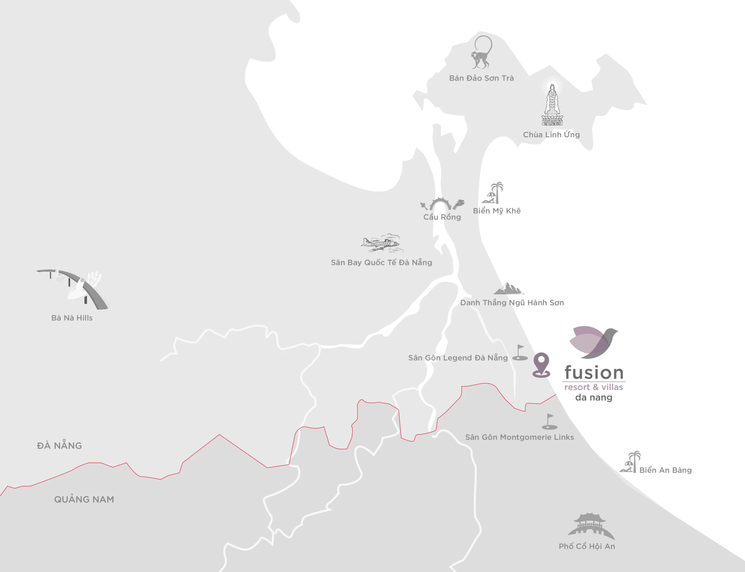 A close-up of a map showing the location