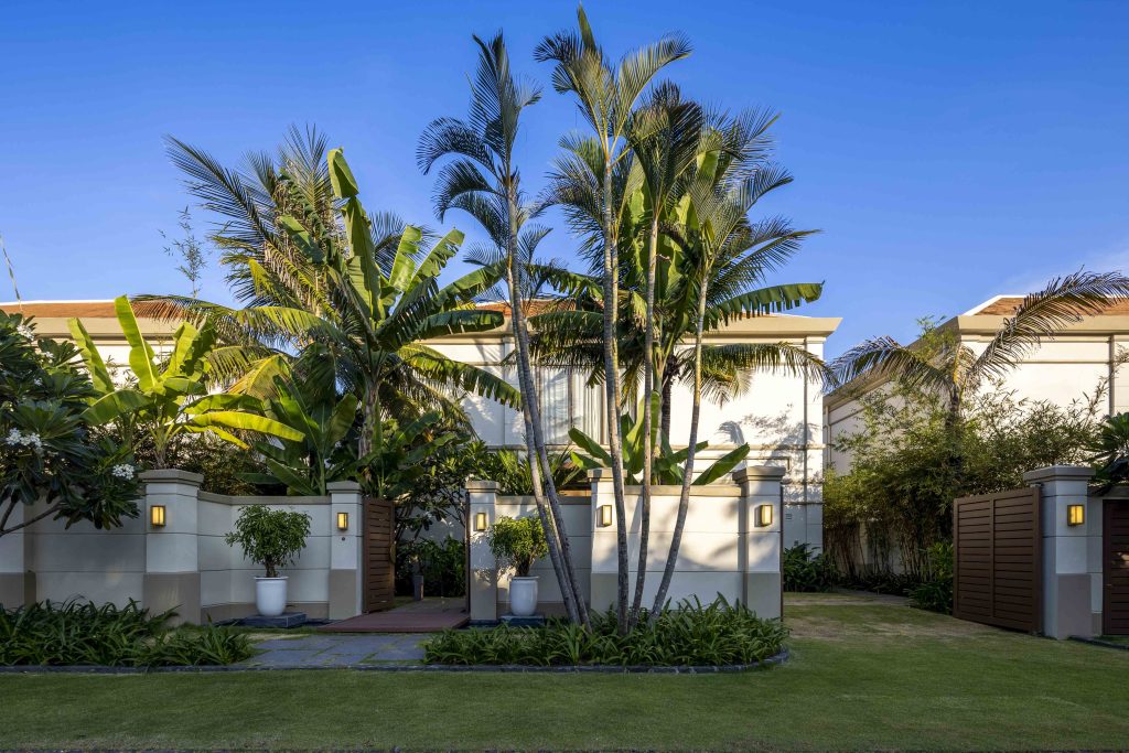 The entrance to Fusion Resort & Villas Da Nang