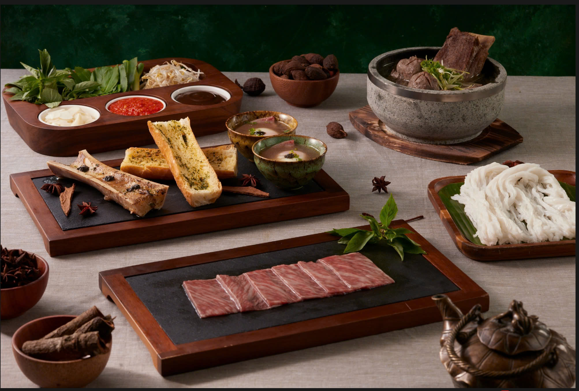 A close-up of a gourmet meal at Fusion Resort